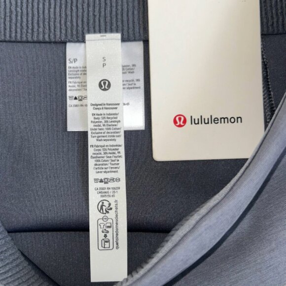 NWT Lululemon Softstreme High Rise Mini Skirt Gray Blue Tennis Athleisure Size S - Picture 2 of 8